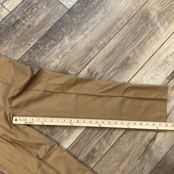 BCBGMAXAZRIA Dark Khaki Front Seam Split Ankle Pants Size 2 - Picture 9 of 9